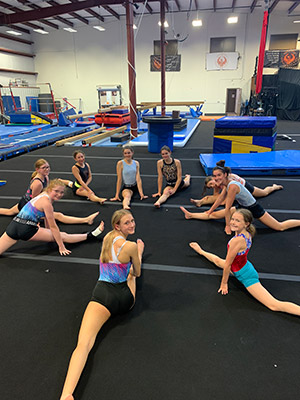 Gymnastics Team Splits